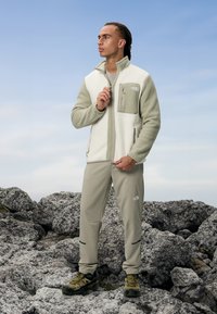 The North Face M YUMIORI FULL ZIP - Fleecejakke - white dune/clay grey