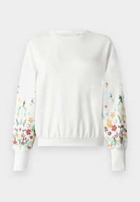 ONLBROOKE LS O-NECK FLOWER NOOS - Sweatshirt - cloud dancer