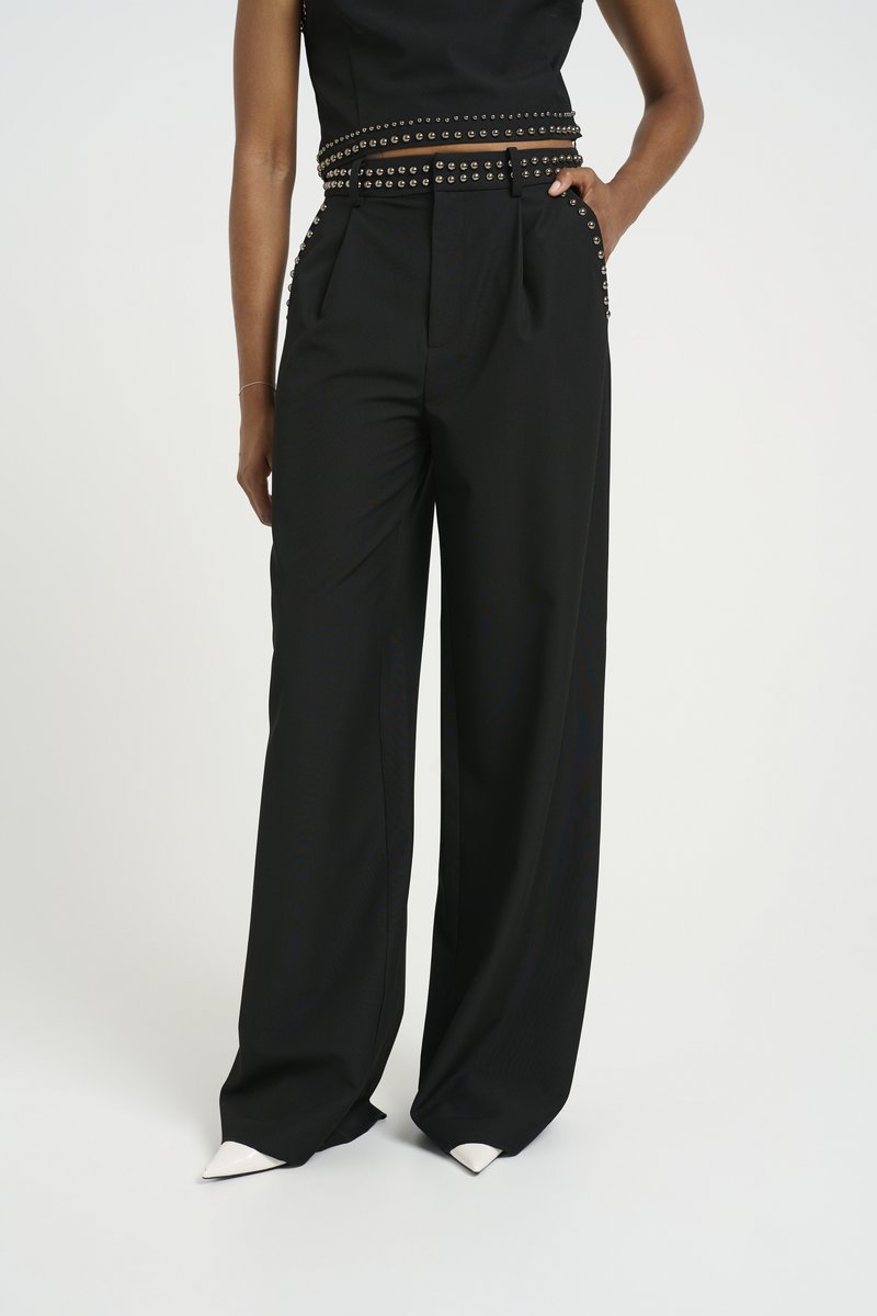 Gestuz PHOEBE - Kalhoty - black