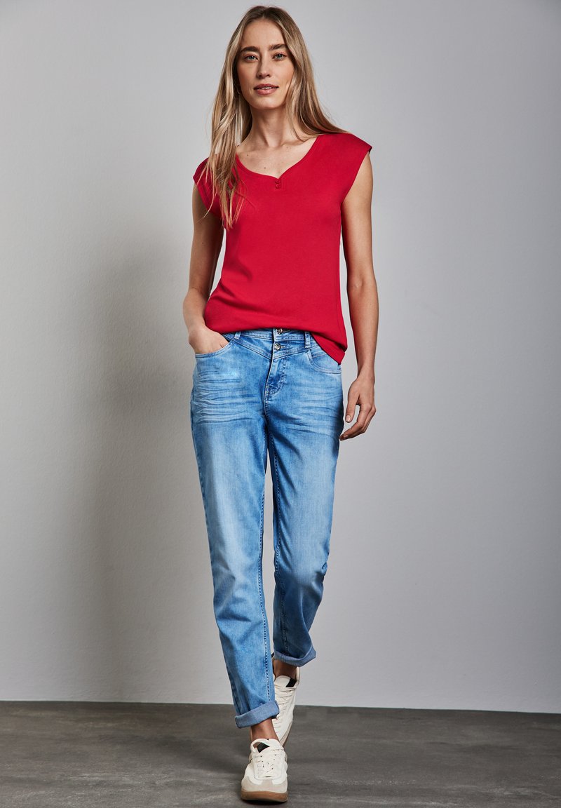 Street One MIT KNOPFDETAIL - T-shirt basic - rot