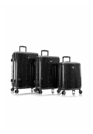 CAMO SET 3-TEILIG MIT DEHNFALTE - Luggage set - black leopard