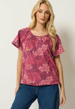 M&Co, WOMEN'S PRINTED TOPS - T-shirt con stampa - pink