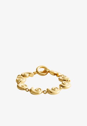 & OTHER STORIES, & OTHER STORIES SHELL PENDANT BRACELET - Náramok - gold-coloured