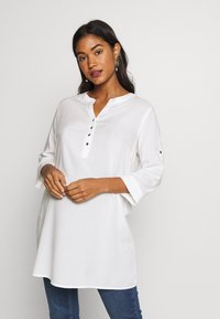 MAMALICIOUS MLMERCY 3/4 WOVEN TUNIC - Túnica - snow white
