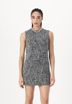 MINI DRESS - Vestito casual - black tweed