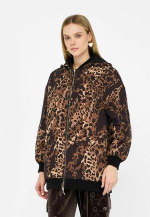 LIU JO ANIMAL PRINT - Cappotto corto - brown