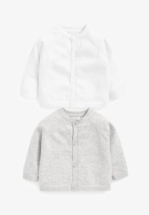 2 PACK LIGHTWEIGHT - Cardigan - white grey