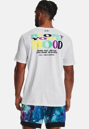SHORT-SLEEVE GRAPH UA BOOST YOUR MOOD SS - Print T-shirt - white