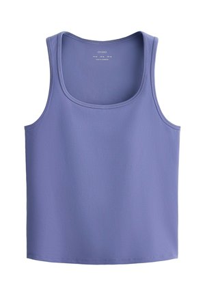 OYSHO, EVERMOVE SQUARE-NECK TANK TOP - Débardeur - blueberry