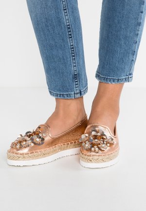 Espadrillas - rose gold-coloured