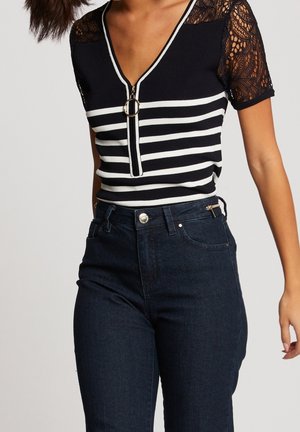 Print T-shirt - dark blue