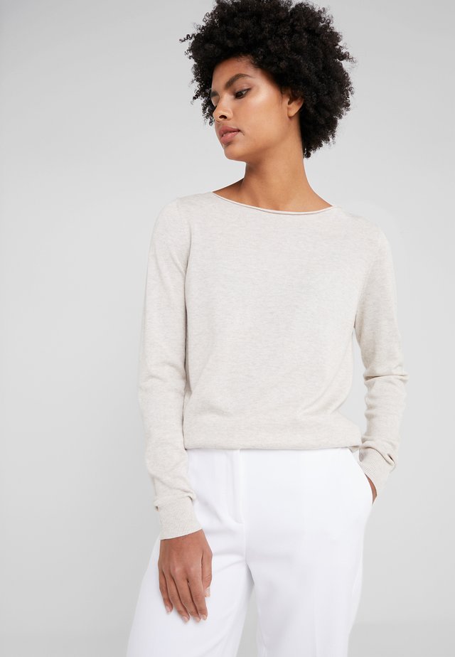 Strickpullover - beige melange