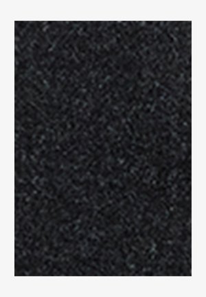 Zwarte gestructureerde stof met een fijn korrelpatroon, met subtiele tintvariaties die diepte en visuele interesse creëren.