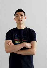 PS Paul Smith MENS SLIM FIT - Print T-shirt - blues