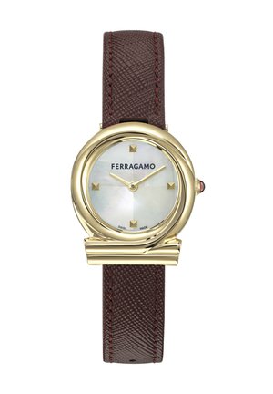 FERRAGAMO QUARTZ ANALOG -GANCINI TWISTED - Watch - burgundy