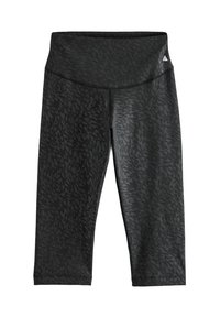 Next HIGH RISE SCULPTING - Tights - black embossed zebra print