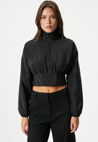 Koton ZIPPER DETAIL CROP - Lichte jas - black