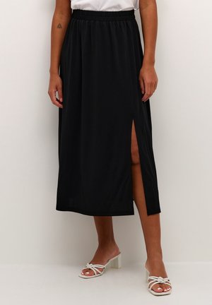 A-lijn rok - mottled black