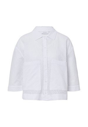 comma casual identity Button-down blouse - weiß