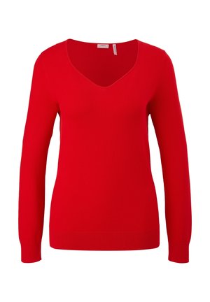 Stickad tröja - red