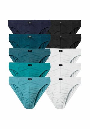 10 PACK - Briefs - blau hellblau navy petrol türkis schwarz weiß