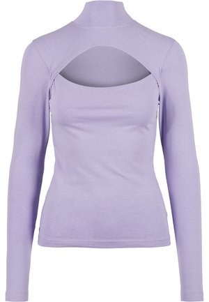 Urban Classics CUT-OUT TURTLENECK - Langarmshirt - lavender