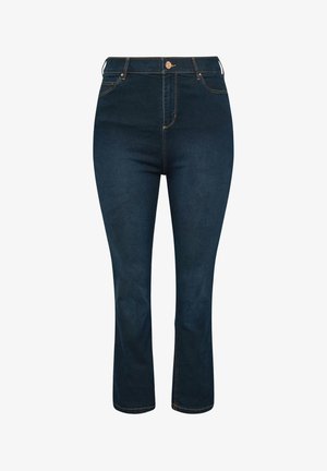 Yours Clothing, YOURS CURVE BLACK BOOTCUT STRETCH ISLA JEANS - Bootcut-farkut - blue