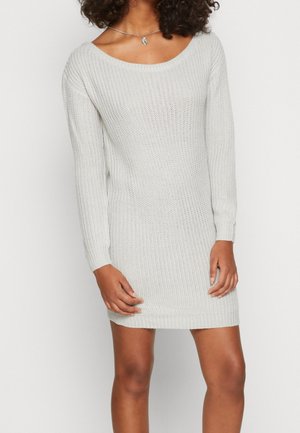 Gebreide jurk - light grey