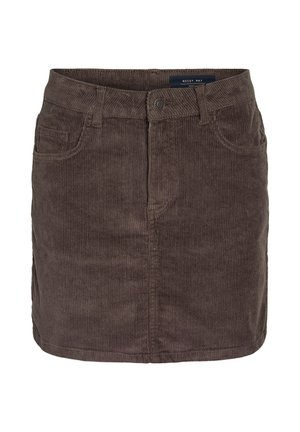 Noisy May, NMCORD YOLANDA MW SKIRT NOOS - Mini skirts  - chocolate brown