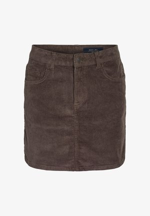 Noisy May, NMCORD YOLANDA MW SKIRT NOOS - Mini skirts - chocolate brown
