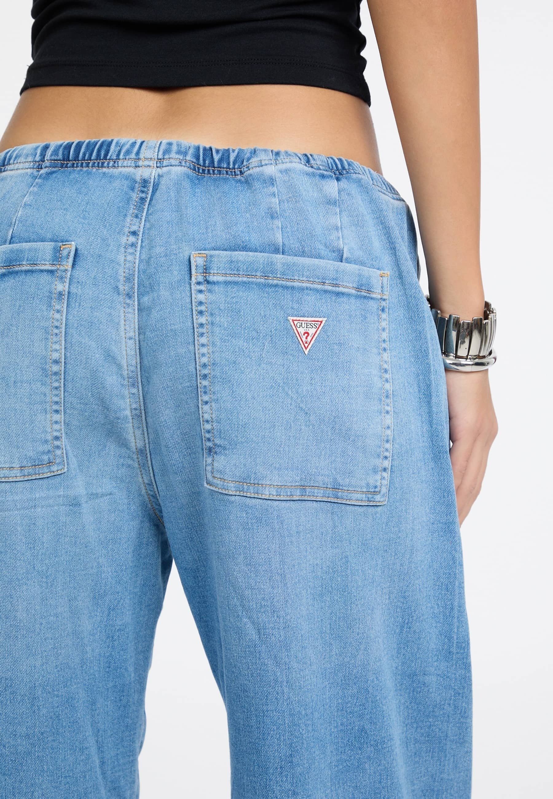 Guess Jeans LOW-RISE TWISTED EXTRAWIDE - Relaxed fit jeans - blau
