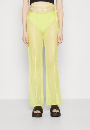 Calvin Klein Jeans TIE DETAIL LAYERED PANT - Παντελόνι - lemon lime