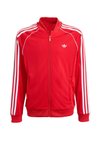 SUPERSTAR TRACK TOP - JUNIOR UNISEX - Cipzáras pulóver - better scarlet white