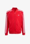 SUPERSTAR TRACK TOP - JUNIOR UNISEX - Sweat zippé - better scarlet white
