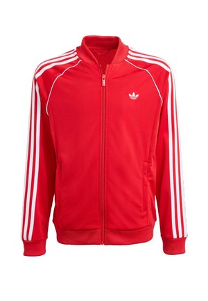SUPERSTAR TRACK TOP - JUNIOR UNISEX - Sweater met rits - better scarlet white