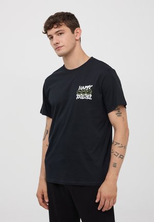Terranova CON STAMPA FRONTE/RETRO - T-shirt con stampa - nero
