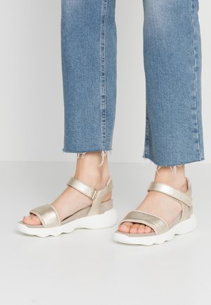 Plateausandalette - gold-coloured