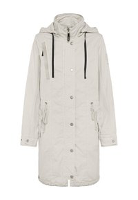 Soccx MIT KAPUZE UND RÜCKEN-ARTWORK - Parka - stone beige