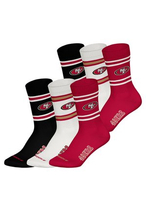 SAN FRANCISCO 49ERS CREW 6 PACK - Socken - red wht blk