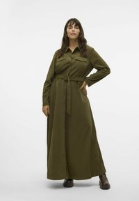 Vero Moda Curve ILJA LANGES - Maxiklänning - olive night