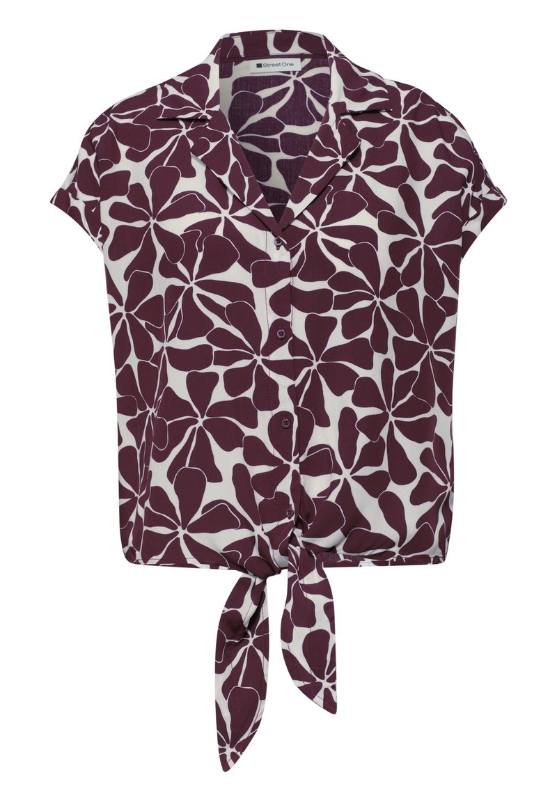 Street One DROPPED SHOULDER BLUSE MIT BOWLING-KRAGEN - Skjortebluser ...