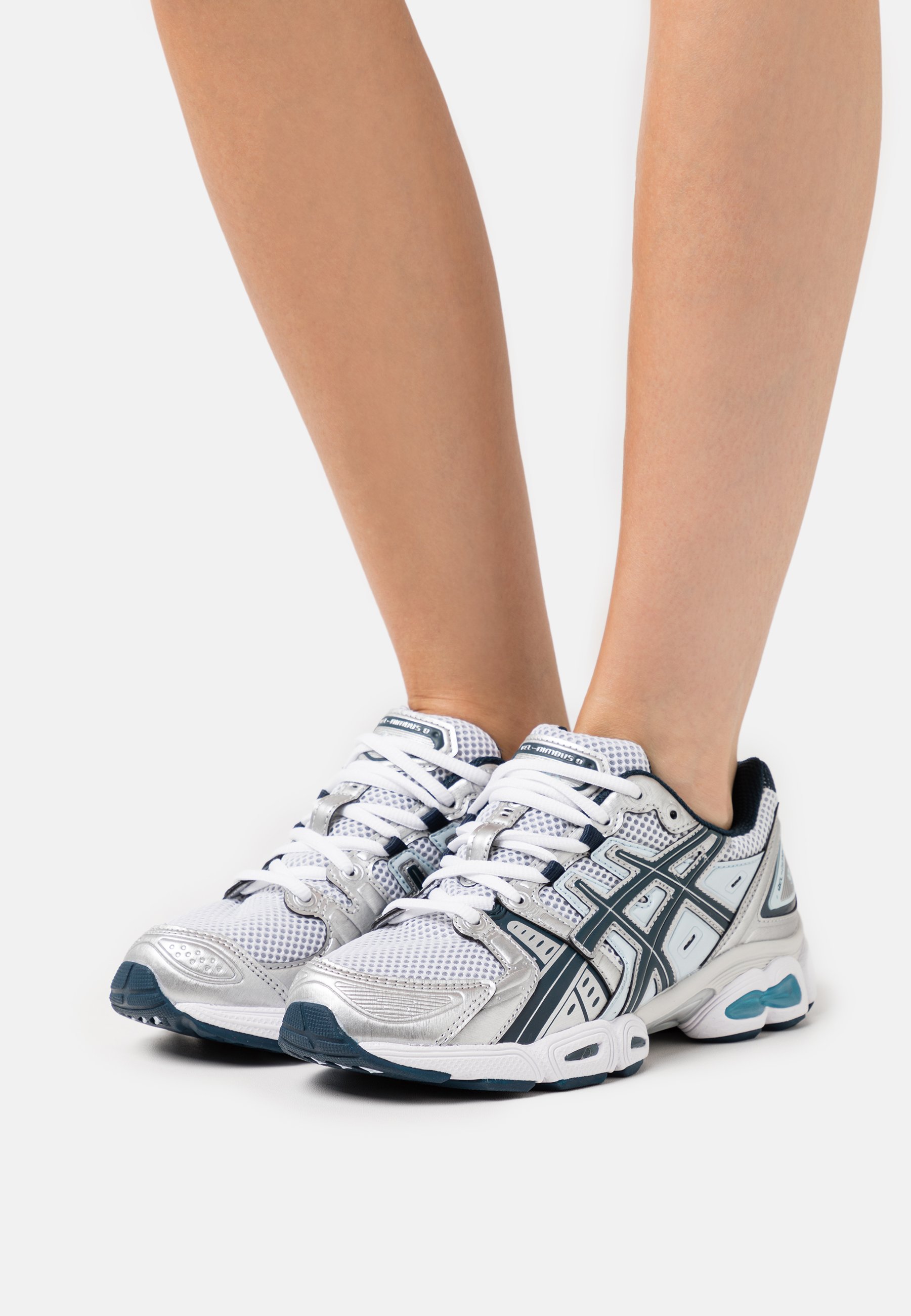 SportStyle GEL-NIMBUS 9 - Zapatillas - pure silver/french blue/blanco - Zalando.es