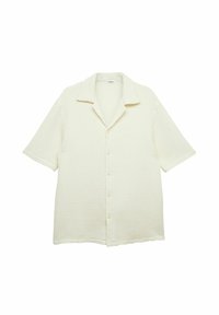 TOM OVERSIZED STRUCTURE POLO SHIRT - Skjorter - off white