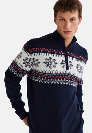 Monoprix JACQUARD DE NOËL - Pullover - marine