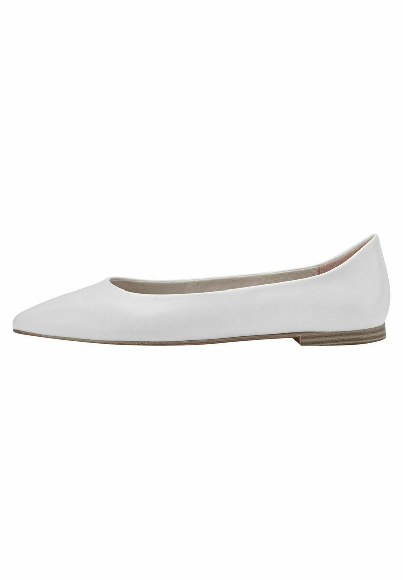 Ballerines En Cuir Blanc à Motifs Floraux Cassis Côte D'Azur - Pointure 36 - Occasion Très Bon État