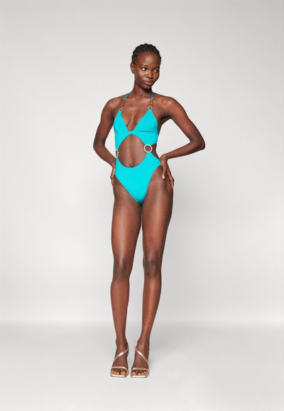 Agent Provocateur LUSTIA SWIMSUIT - Maillot de bain - turquoise/gold