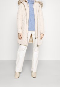 Even&Odd Stickad tröja - mottled light blue