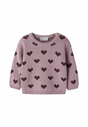 Name it, NBFOANA LS KNIT BOX - Пуловер - purple