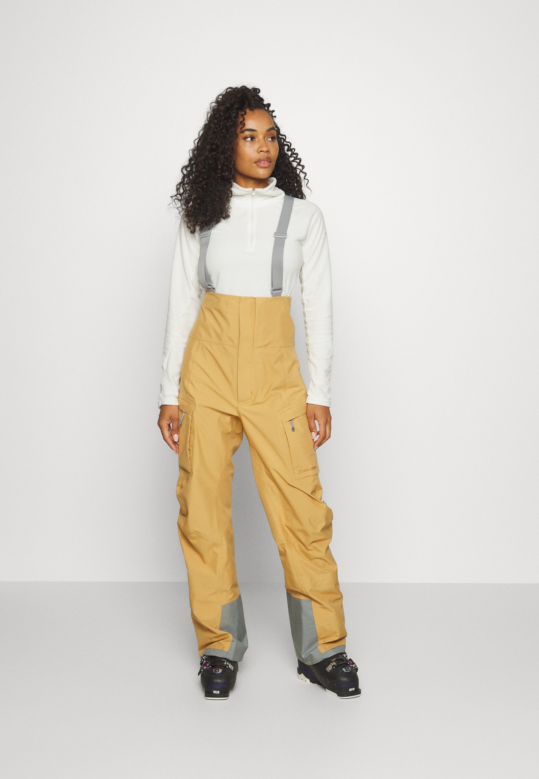 Houdini ROLLERCOASTER BIB PANTS - Ski pants - sand dune/beige 