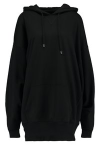 LADIES LONG OVERSIZE HOODY - Hoodie - black